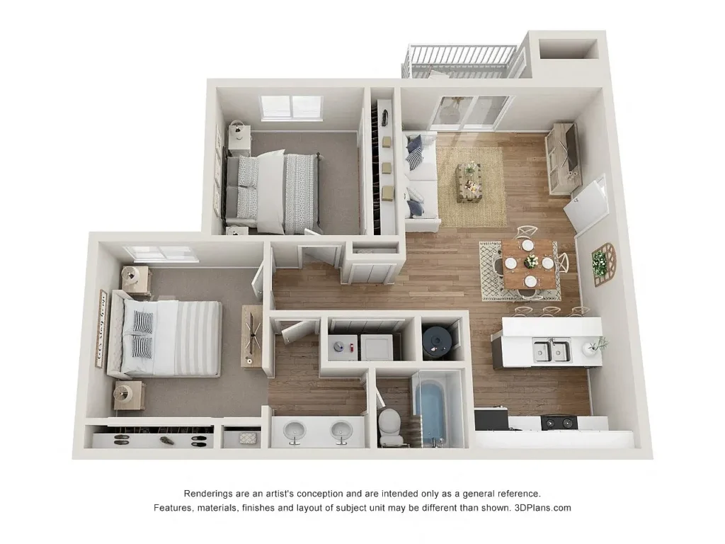 2BR/1BA – A