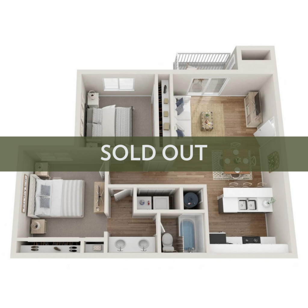 2BR/1BA – A