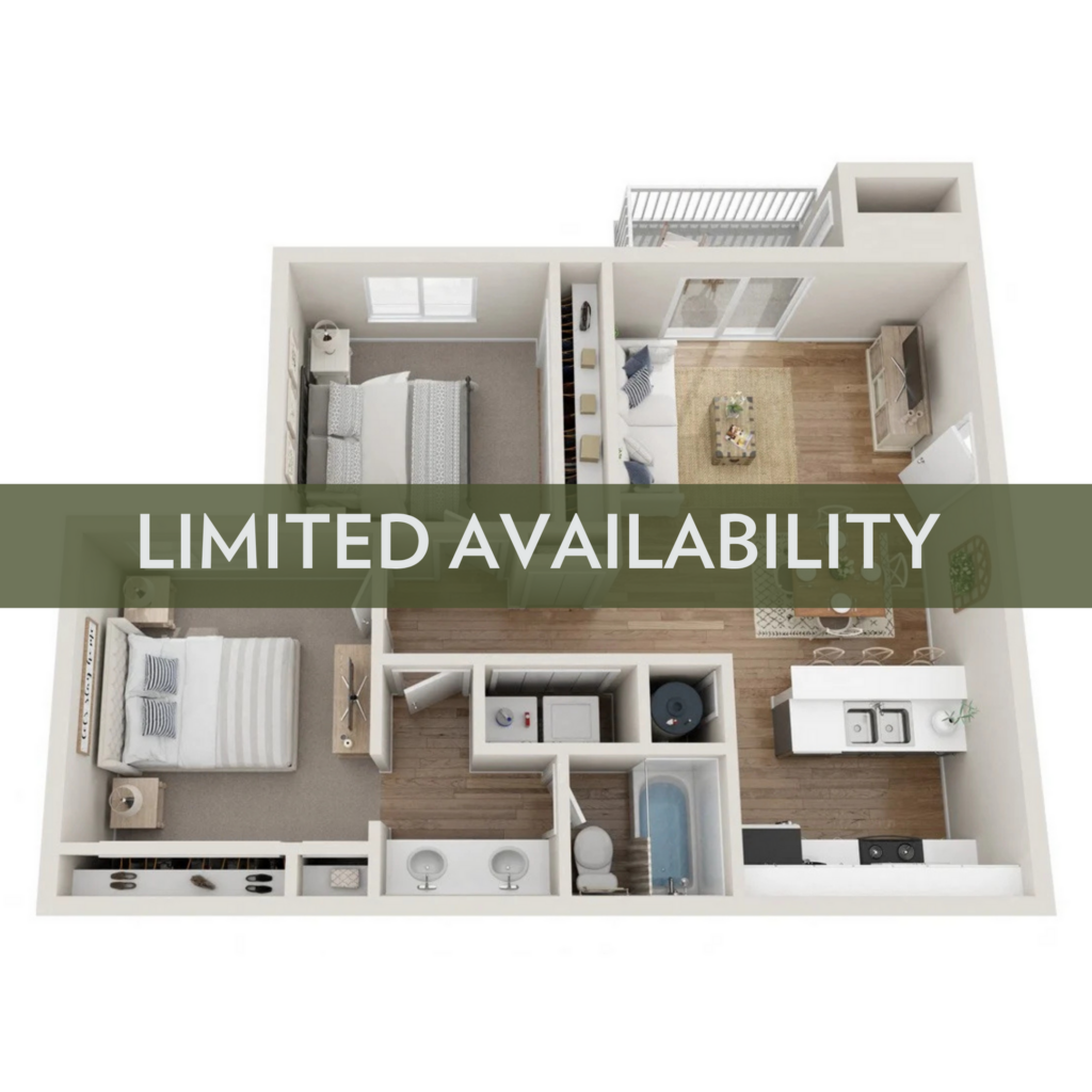 2BR/1BA – A