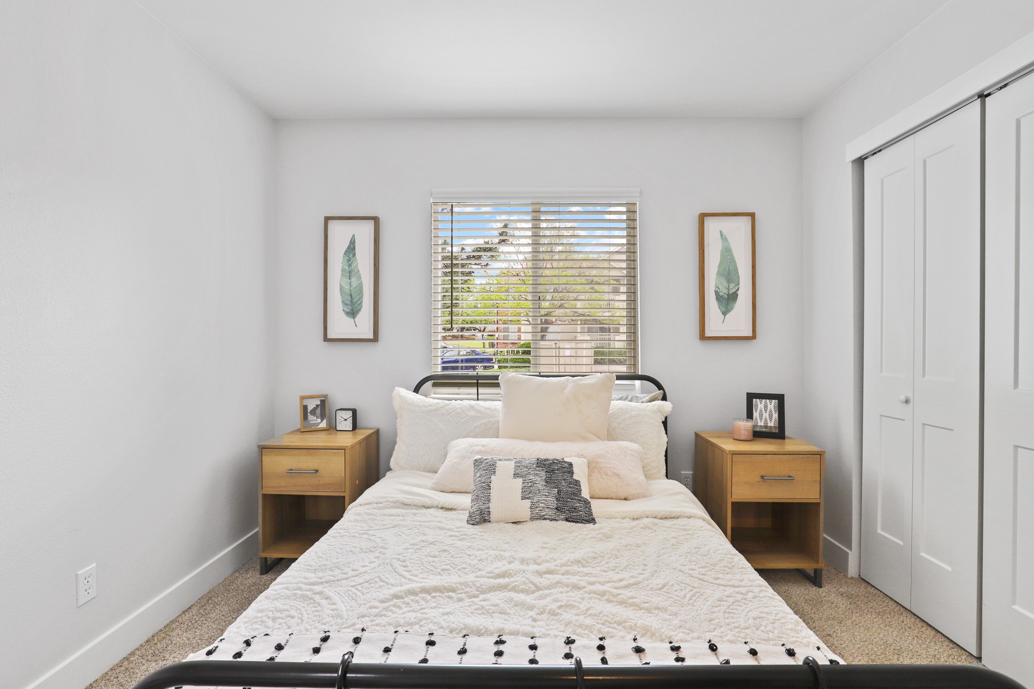 Model bedroom at The Alpine