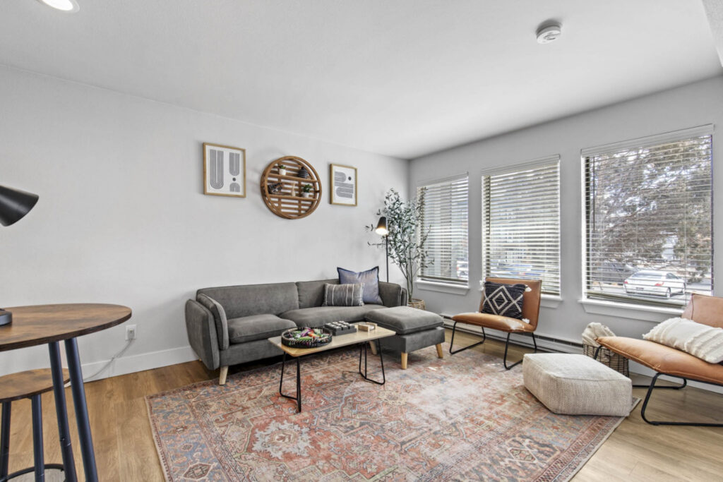 Stylish model living room at The Junction